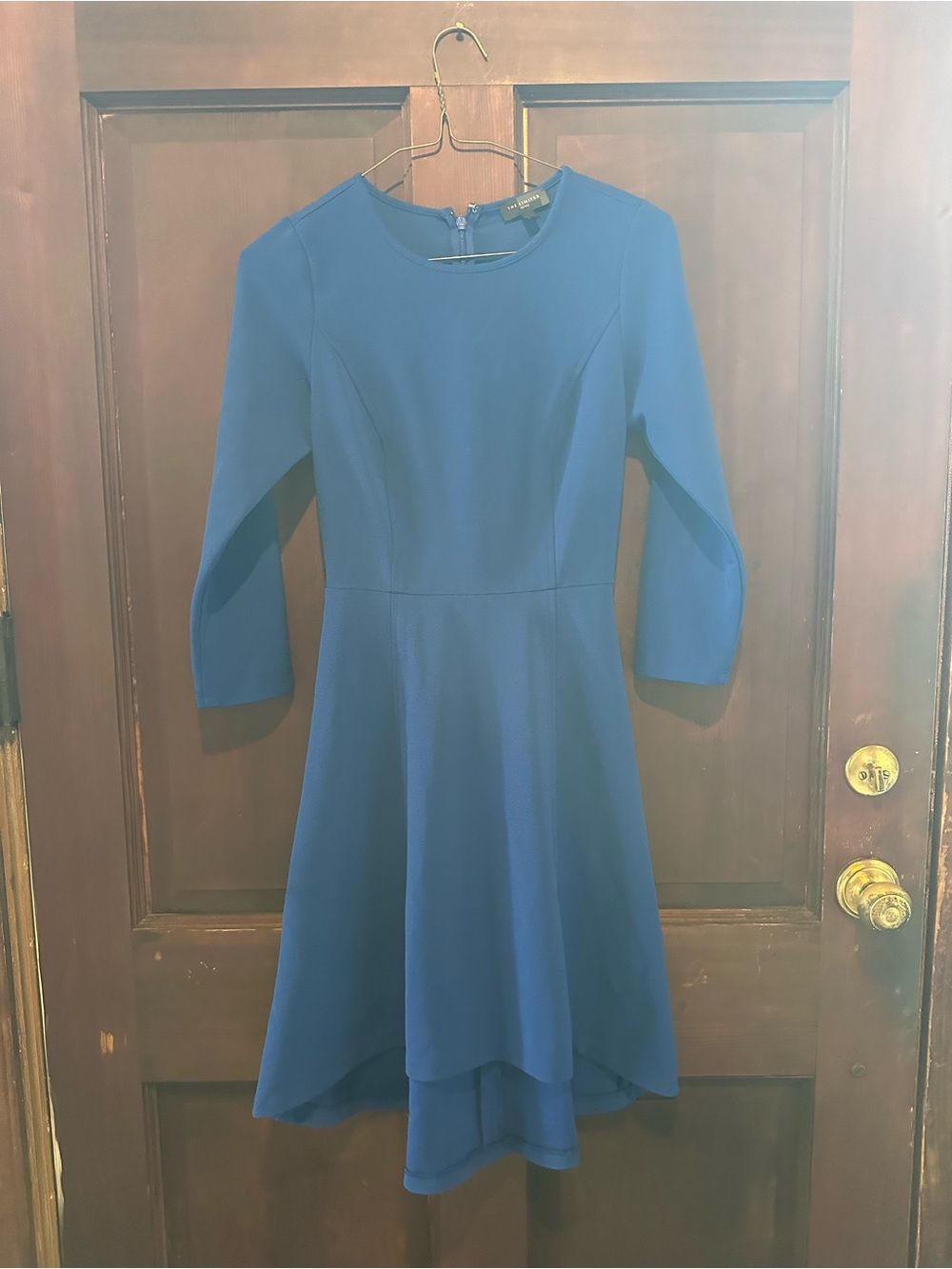 VINTAGE The Limited Petite Women's Royal Blue Fit-and-Flare Dress